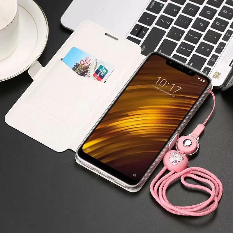 Для Xiaomi Redmi Note 7 6 5 Pro 6A милый кожаный чехол с откидной крышкой и подставкой F1 Mi 9 8 A2