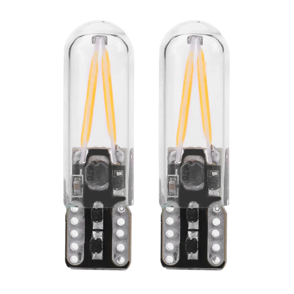 Пара 8 28 в W5W стекло COB накаливания LED автомобиля чтения сигнала поворота