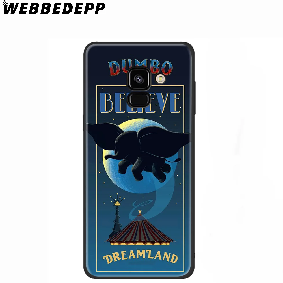 WEBBEDEPP Dumbo силиконовый чехол для Samsung Galaxy A3 A5 A6 A7 A8 A9 A10 A20 A30 A40 A50 A70 M10 M20 M30 |