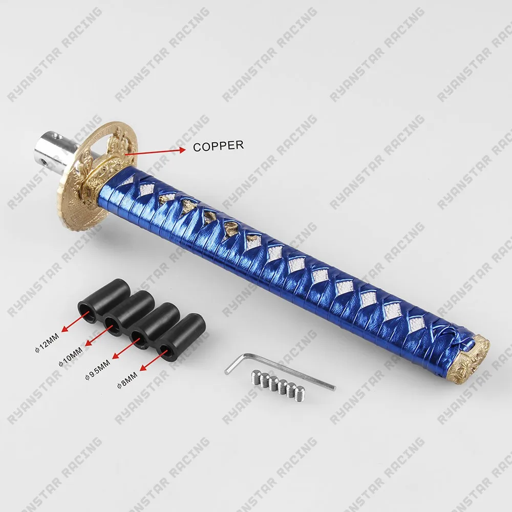 Ryanstar-универсальные автомобильные медные аксессуары Катана Меч ручка