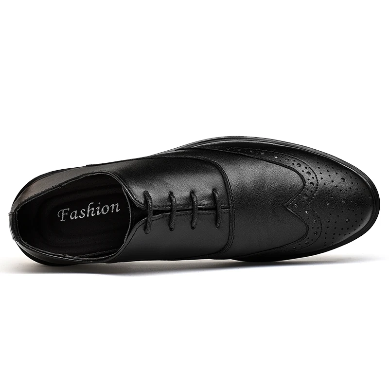 Мужская обувь с перфорацией типа броги CLAX мужская модельная кожаная формальные
