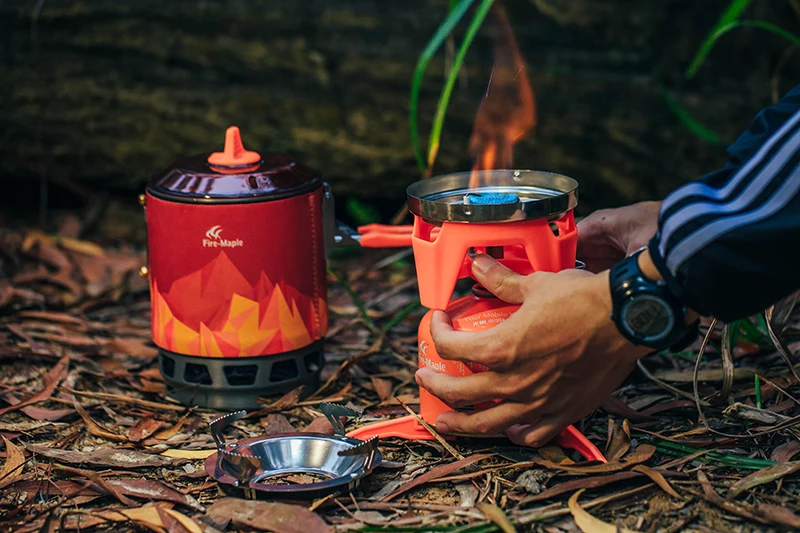 Fire Maple система приготовления пищи Открытый Отдых Туризм Туристическое оборудование духовка портативный лучший Пропан газовая плита набор FMS-X3 0.8L горшок