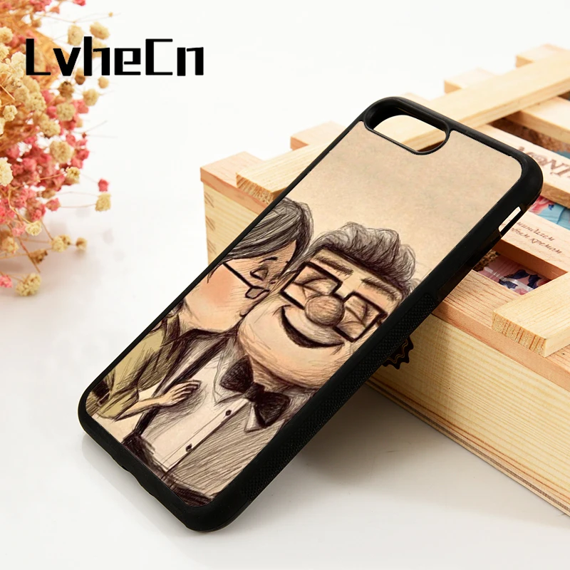 LvheCn 5 5S SE 6 6 S чехлы для телефонов для iPhone 7 8 Plus X Xs Max XR Мягкая силиконовая резина Карл и Элли защитная