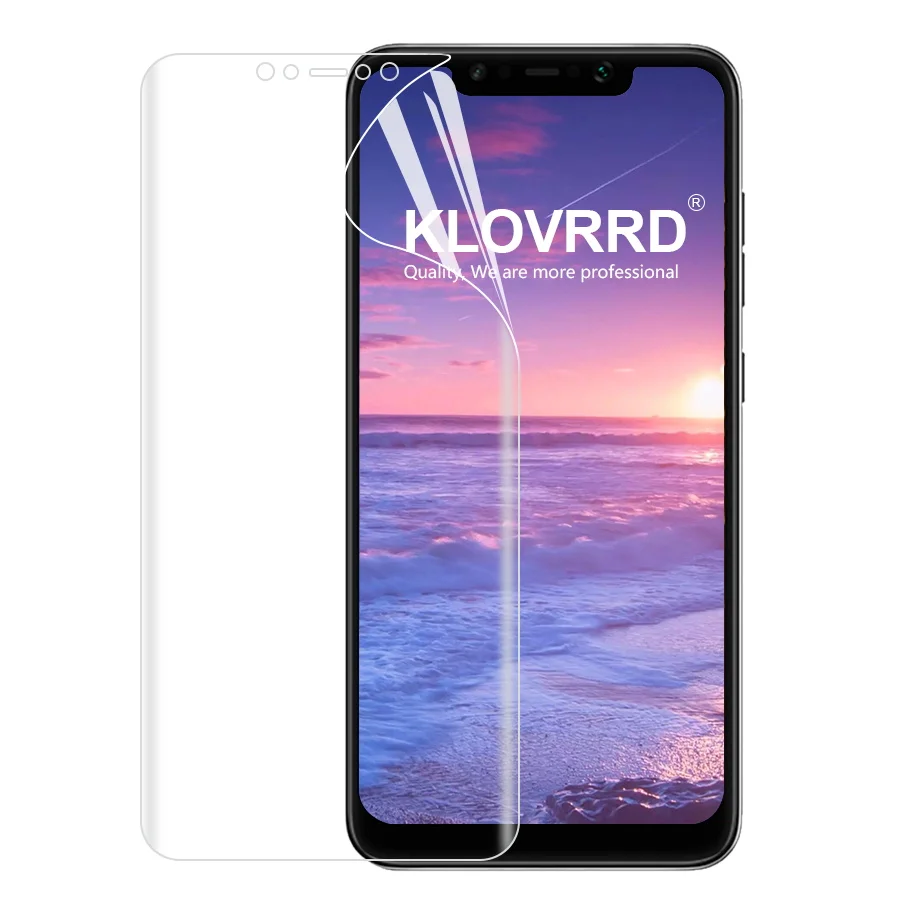 2 шт спереди+ сзади мягкая пленка для Xiaomi mi Pocophone F1 Экран полная защита для mi Pocophone силиконовые Гидрогелевая наклейка