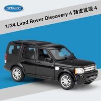 welly diecast 124 classic alloy model car land range rover discovery 4 off road metal toy car for children gifts collection