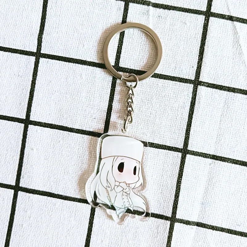 Аниме акриловый Fate Grand order Saber прозрачный двухсторонний кулон llaveros para mujer цепочка