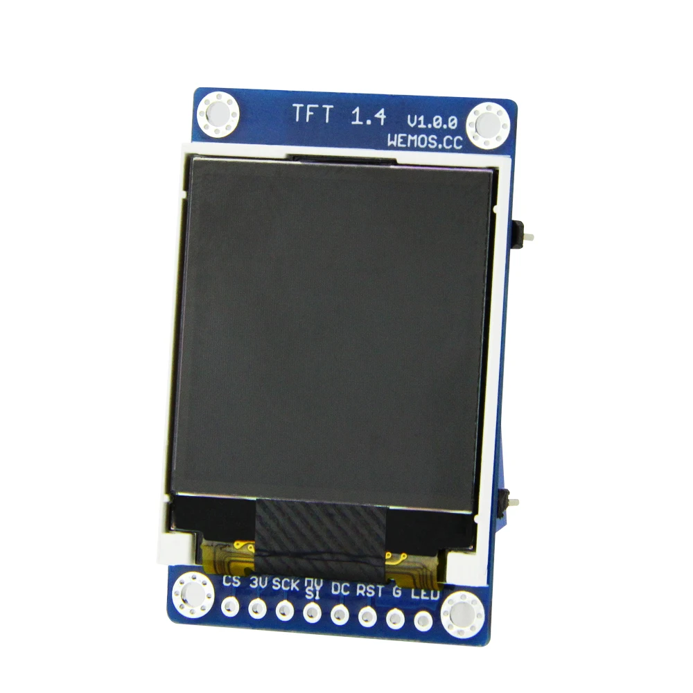 ESP8266 TFT 1 4 Shield V1.0.0 модуль экрана дисплея для D1 mini 44 дюймов 128X128 SPI LCD ST7735S|Печатные