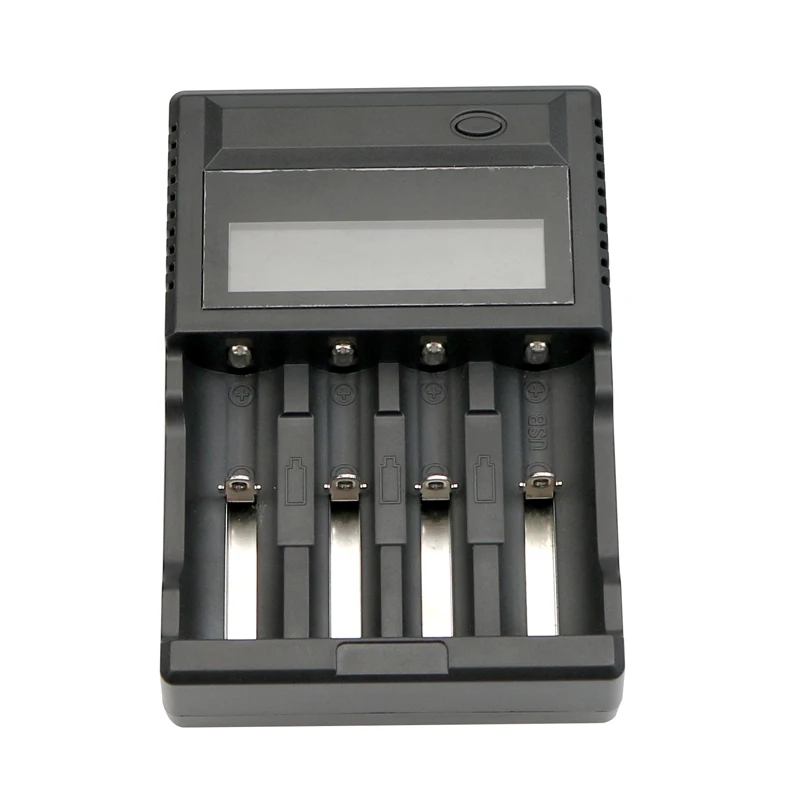 4 слота ЖК дисплей интеллектуальный Индикатор зарядное устройство для 26650 14500 18650