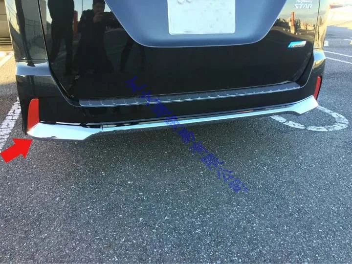 Для NISSAN SERENA C27 ABS хромированный задний бампер Нескользящая защитная пластина аксессуары