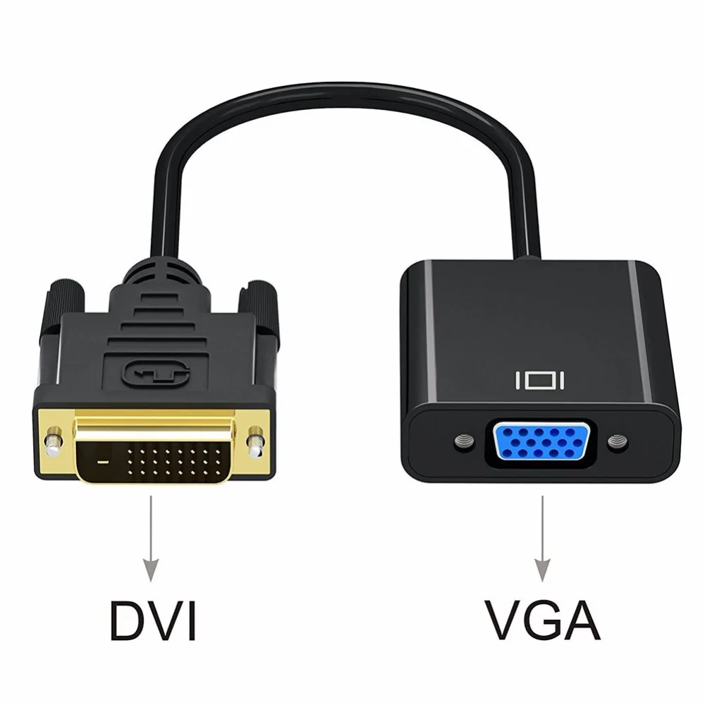 Переходник с 1080P на VGA 24 + 1 25 Pin DVI штекер 15 разъем для видеоконвертера AC