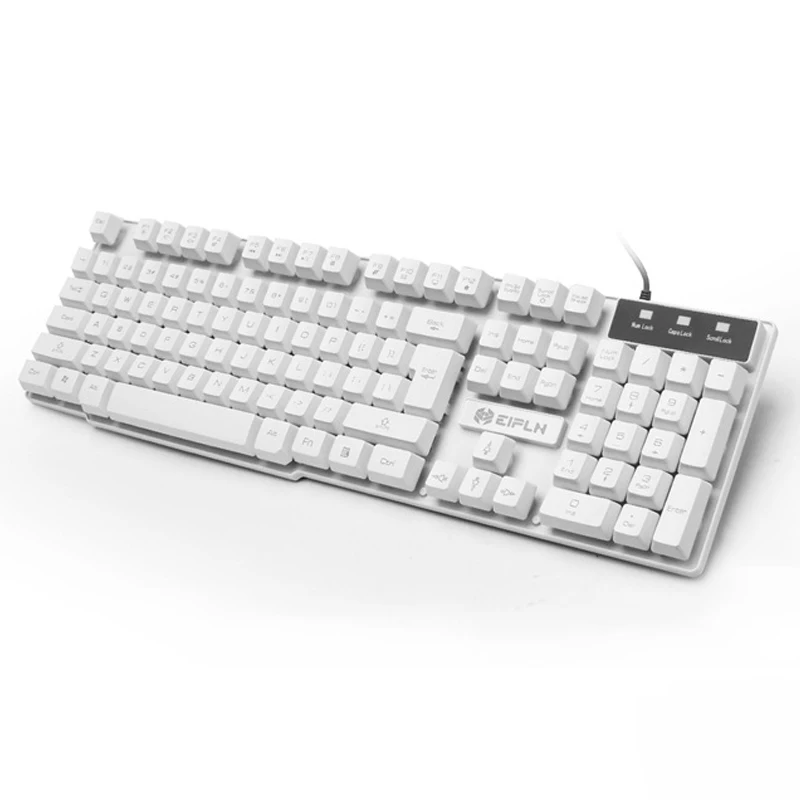 E33 светодио дный Подсветка Gaming Keyboard 104 клавиш USB проводной игры клавиатура PC