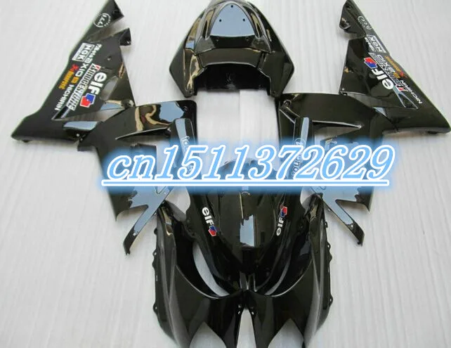 

Dor-Dark Black Fairing for KAWASAKI Ninja ZX10R 04 05 ZX-10R 04-05 ZX 10R 2004 2005 ZX 10 R D