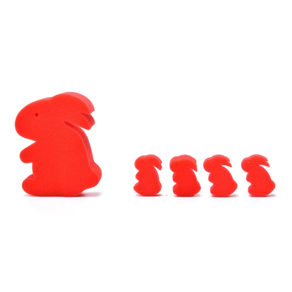 

Новинка 5 шт./лот волшебный губчатый кролик волшебная игрушка крупным планом для детей красный цвет оптовая продажа