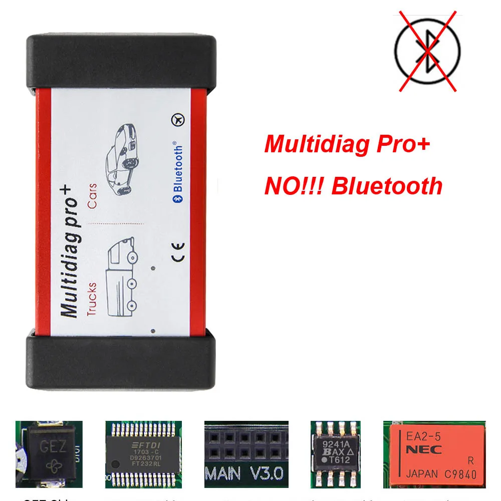 Multidiag Pro V3.0 печатная плата multidiag Pro+ NEC Реле WOW. R1 для автомобилей/грузовиков OBD OBD2 Bluetooth сканер CDP TCS автомобильный диагностический инструмент VCI - Цвет: Multidiag Pro