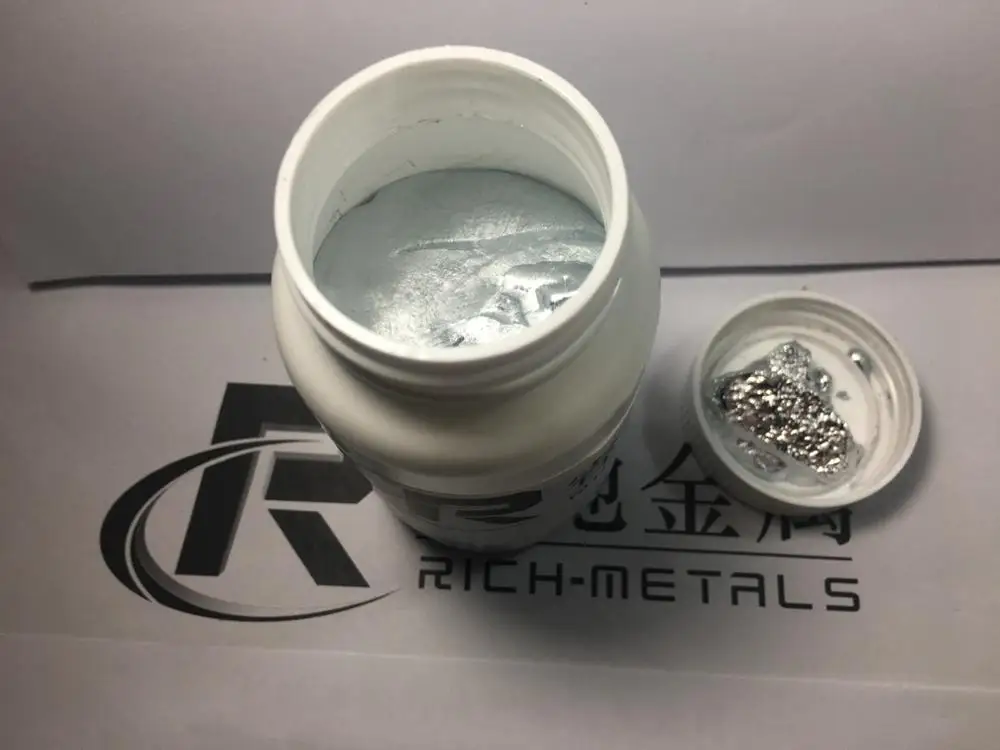 Галлий Металл 99.9999% чистый в горшке 1 кг (1000 г) 6N|gallium metal|net netmetal net |