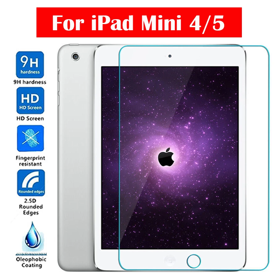 Закаленное стекло для ipad 7," Защита для apple Mini 2 3 4 5 Защитное стекло для экрана A2126 A2133 A2125 5-я защитная пленка 9H