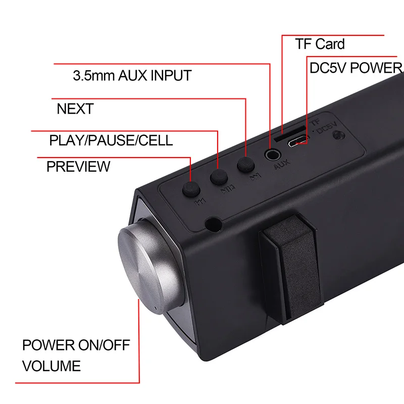 XGODY оптом IP08 беспроводной Bluetooth динамик Саундбар для ТВ компьютер ноутбук