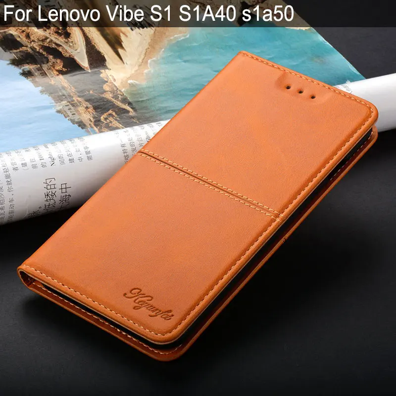 Для lenovo Vibe S1 Чехол класса люкс Винтаж кожаный чехол с откидной крышкой Funda футляр