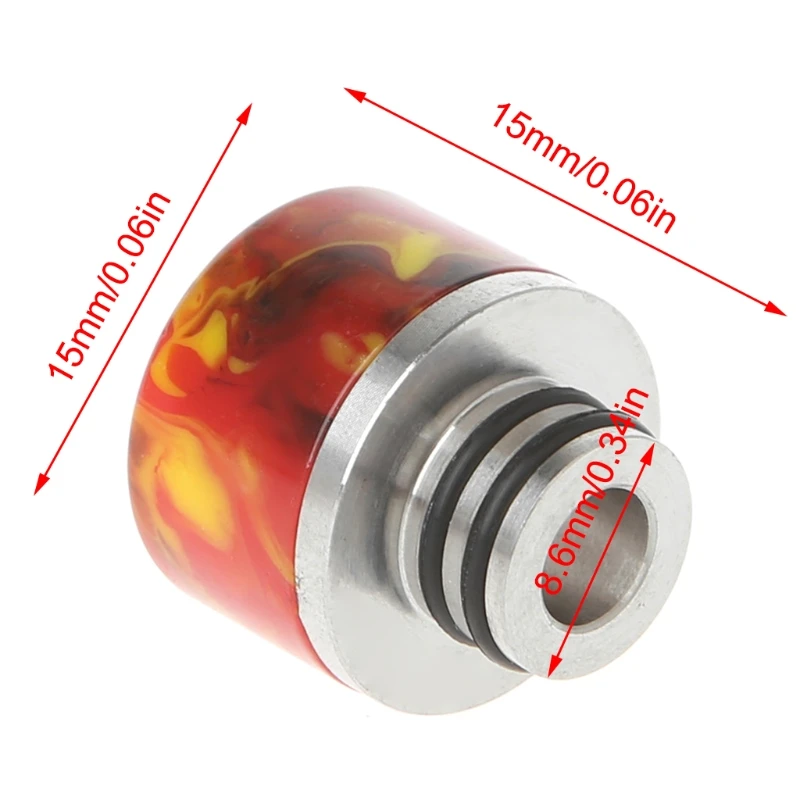 

510 Resin Drip Tip Stainless Steel Mouthpiece For TFv8 Baby Tank Atomizer Vape