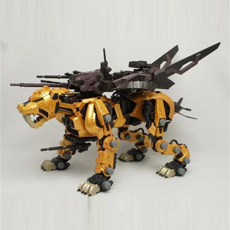БТ Модели Строительные наборы: ZOIDS EZ-016 Saber Tiger Gold 1: 72 Масштаб полное действие пластиковый комплект сборка модели на день рождения рождественские подарки