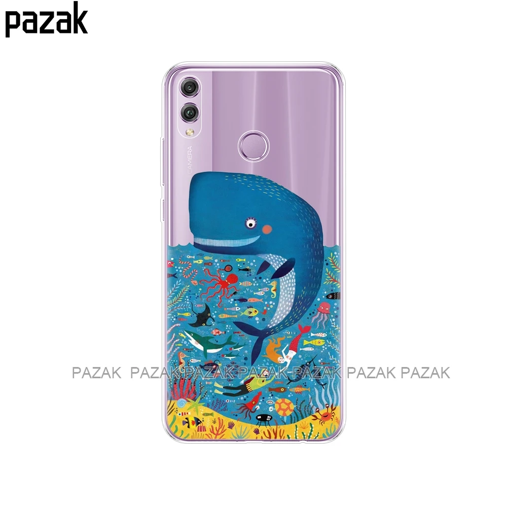 Силиконовый чехол для huawei honor 8x 6 5 дюйма мягкая задняя крышка из ТПУ защитный
