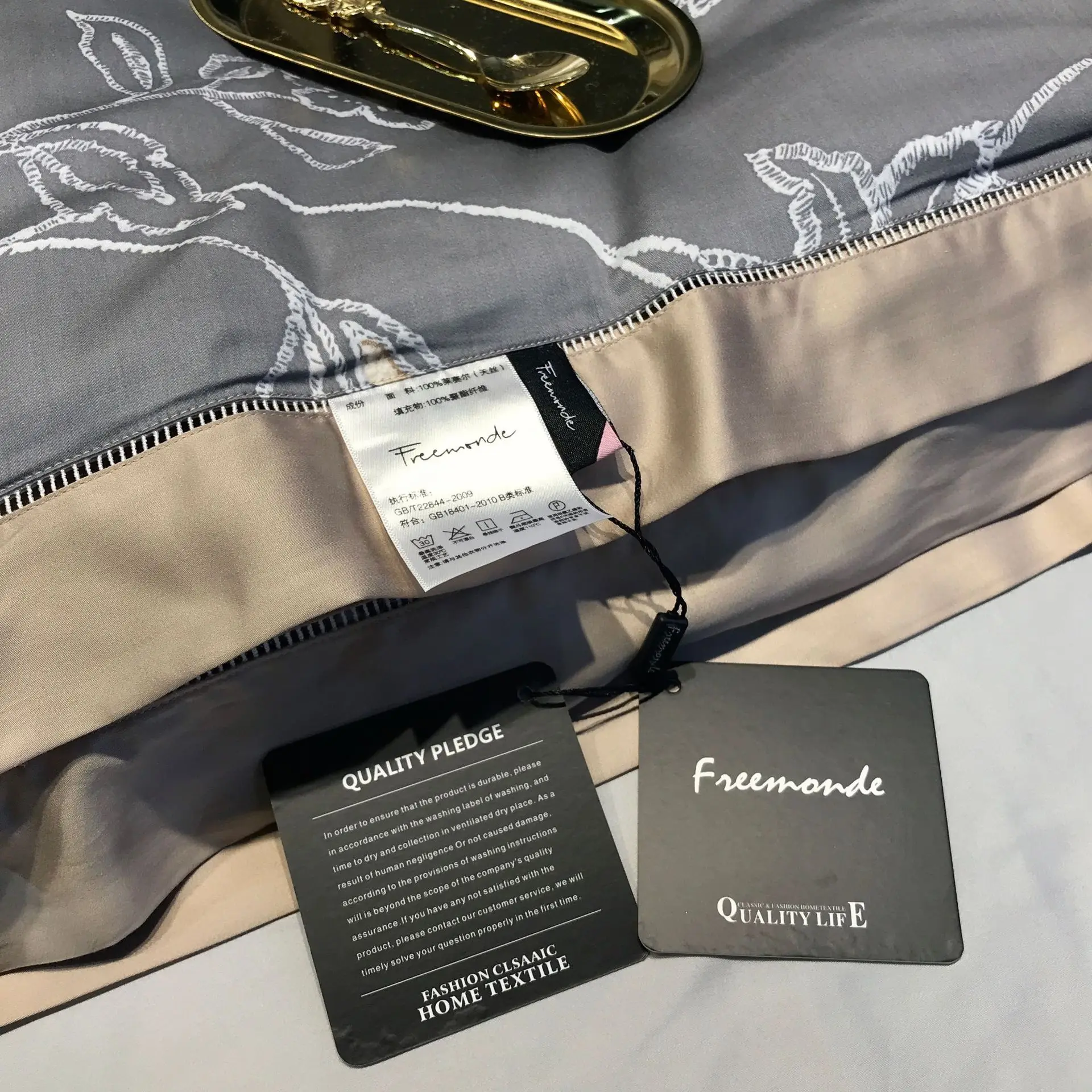 Abbiemao высококачественное постельное белье из хлопка Tencel, комплект из 4 предметов, кружевное шелковое постельное белье на весну/лето, размер queen/King