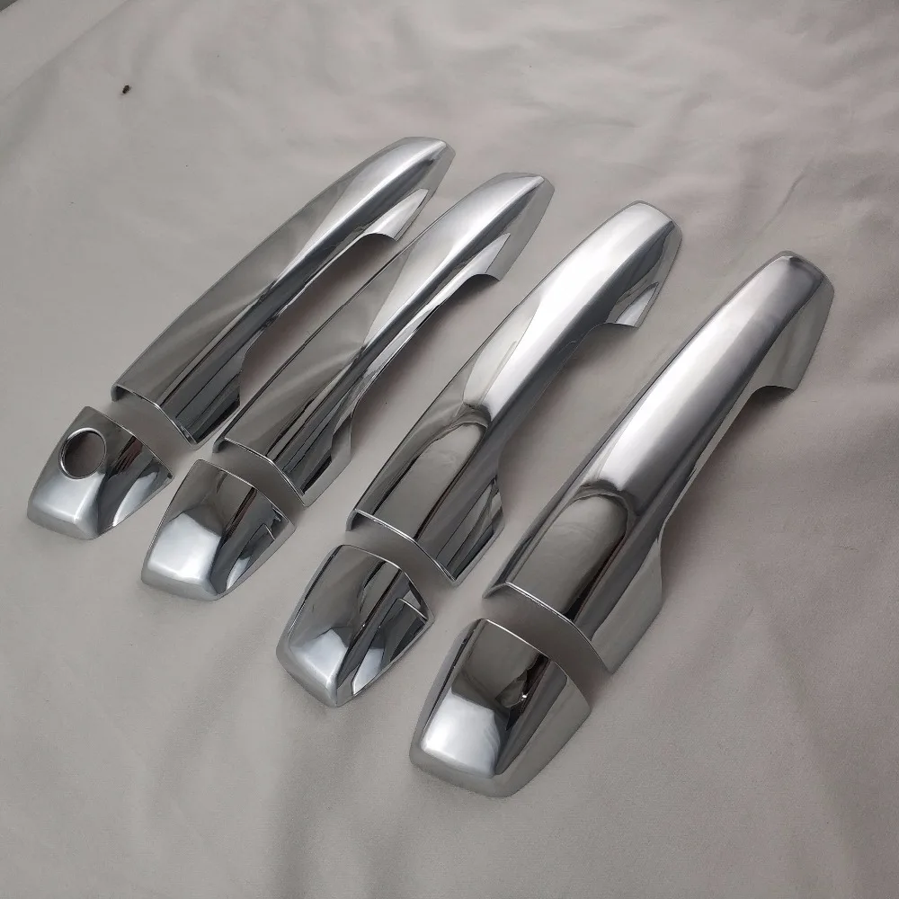 8pcs Chrome plated DOOR HANDLE COVER For Xpander 2017 Handle Auto Door waist line Protective decoration Stickers Covers Trim | Автомобили