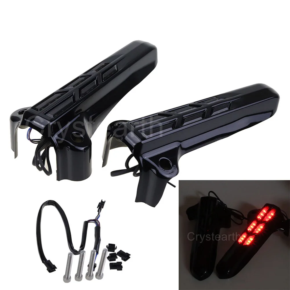 Для Harley Touring FLHR FLHX FLHT 2014-2017 2015 2016 мотоциклетная вилка Чехлы для ног Передняя Нижняя