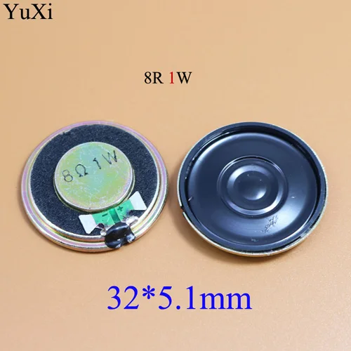 32mm Юйси 8 Ом 2 Вт 1 Вт 8R 1/2 Вт 20 мм 22 мм 23 мм 26 мм 28 мм 32 мм 36 мм 40 мм диаметр громкий динамик - Цвет: 32mm