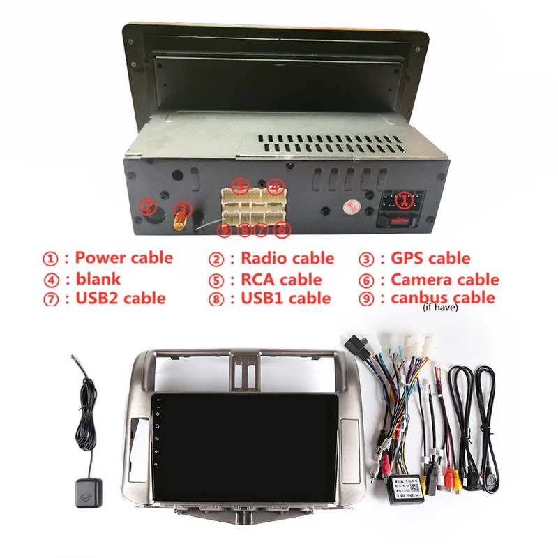 9 &quot4G RAM 2.5D IPS 8 Core Android 1 Автомобильный мультимедийный плеер dvd для Toyota Prado 150 2010 2011 2012