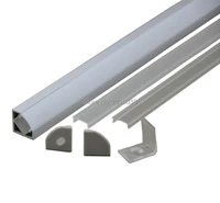 10 X1M Sets/Lot 30 Degree corner LED mounting profiles and Anodized aluminium profile led suppliers for Cabinet kitchen lights