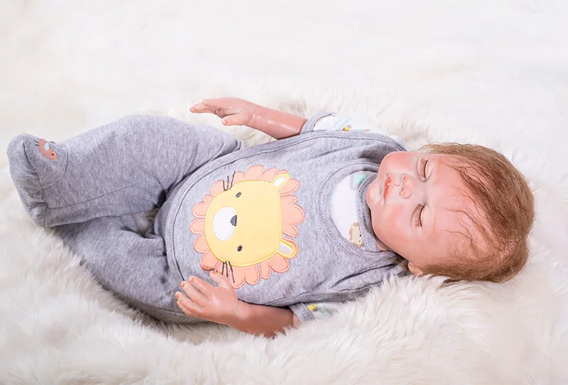 50 cm Lifelike reborn Baby Dolls Silicone + cotton Body Bebes Reborn boy Girl Real Fashion DOLLMAI kids gift DIY toy | Игрушки и хобби