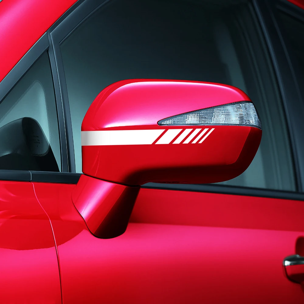 Стильные наклейки на зеркало заднего вида декоративные аксессуары для vw golf ford focus toyota auris seat exeo bmw e46 audi