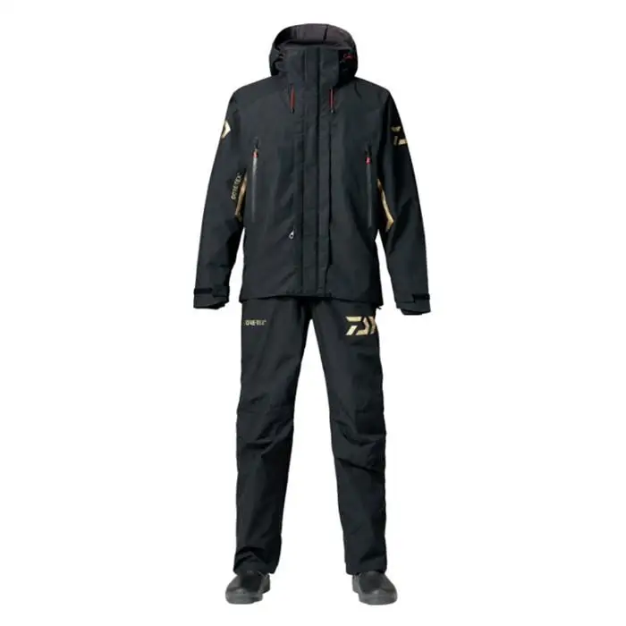 Одежда для рыбалки DAIWA, высокое качество, водонепроницаемые GORE-TEX рубашки для рыбалки и штаны для рыбалки, мужская спортивная одежда для рыбалки на открытом воздухе - Цвет: Черный
