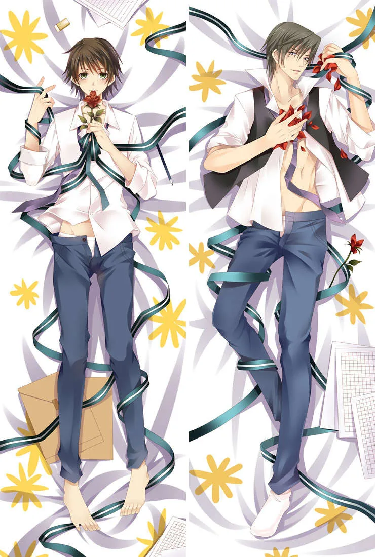 Наволочка Junjou romantica с персонажами аниме крутой мальчик Мисаки Такахаси наволочка