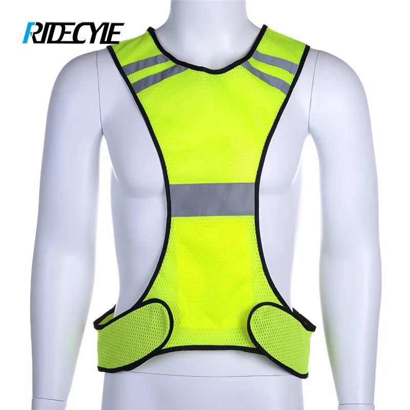 RIDECYLE Bike Vest Reflective Cycling Bicycle Sleeveless Night Running Security Riding Outdoor Protection|bicycle vest|cycling vest reflectivecycling