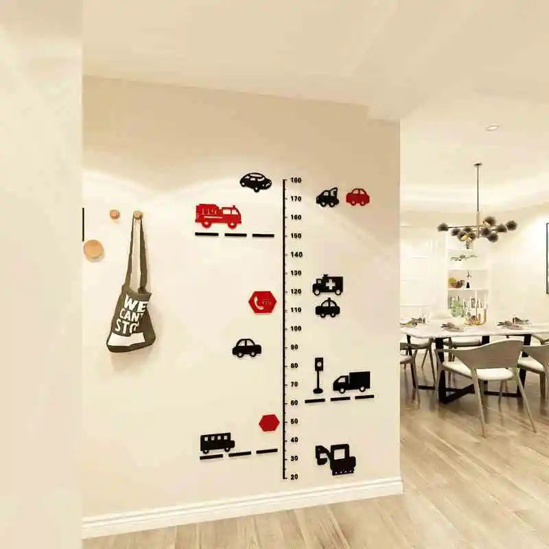Линейка для определения роста наклейки на стену детской комнаты украшения