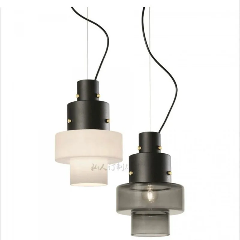 Подвесная лампа E27 светодиодная из закаленного стекла для столовой гостиной