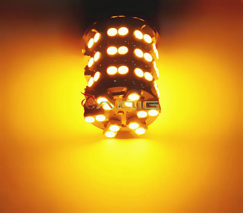 3156 3157 янтарно-желтый 60 SMD задний стоп-сигнал s светодиодный ные Автомобильные фары