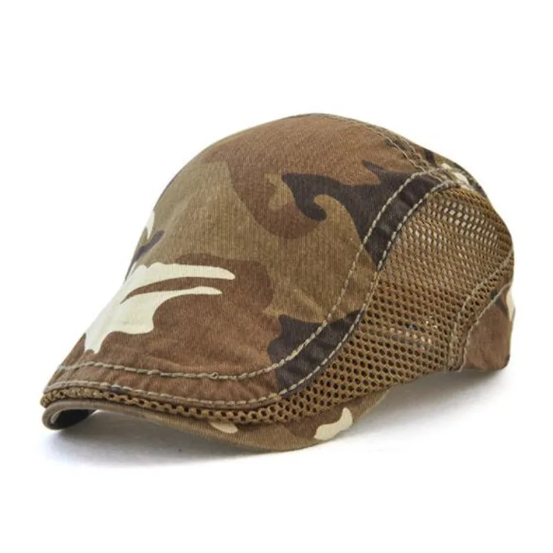 Canjoyn Весна лето осень солнце Берет hat Камуфляж casquette Кепки Для мужчин дышащие Gorras |