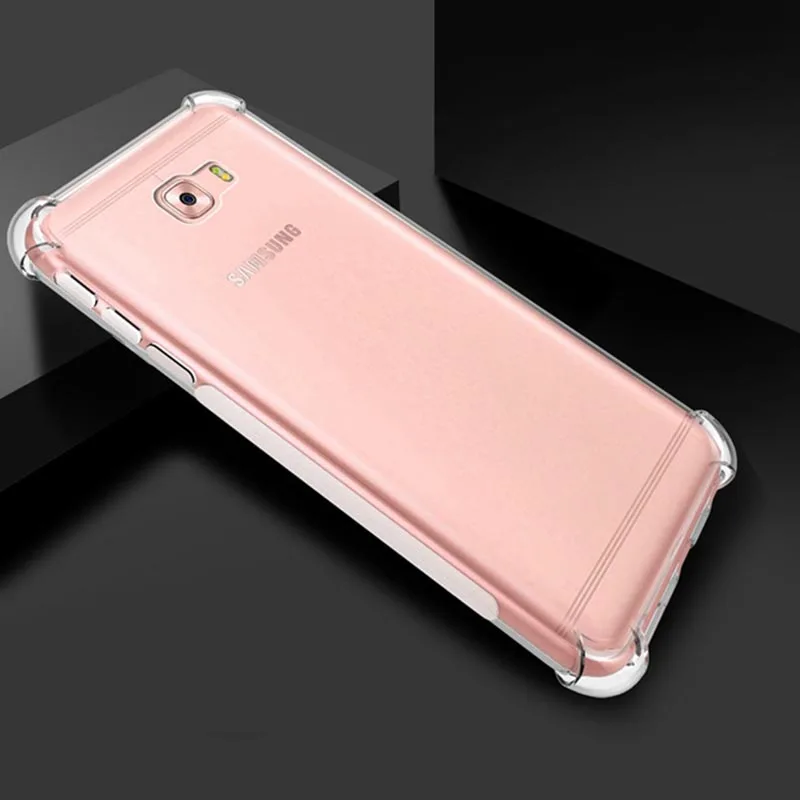 Для Samsung Galaxy Note 3 4 C5 C7 J2 Pro J7 A8 A6 Plus Duo J4 противоударный чехол прозрачный мягкий ТПУ
