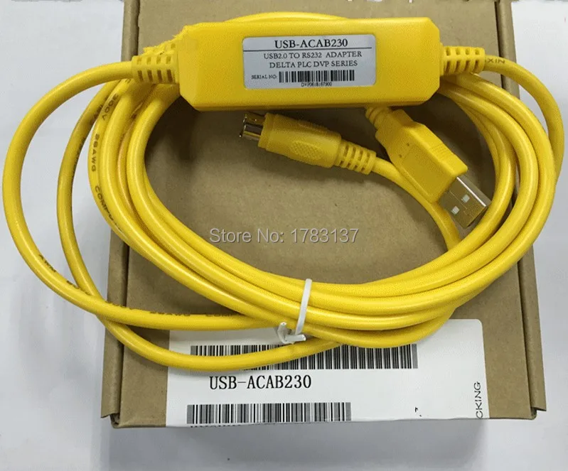 Кабель ПЛК-программатора USBACAB230 USB 2 0 к RS232 адаптер серии ПЛК DVP | Компьютеры и офис