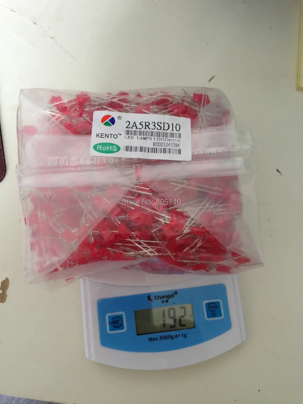 2X5X7 rectangular led diode Super bright Red 1.8-2.0V 20mA 645nm 15-20mcd 2000PCS/LOT | Освещение