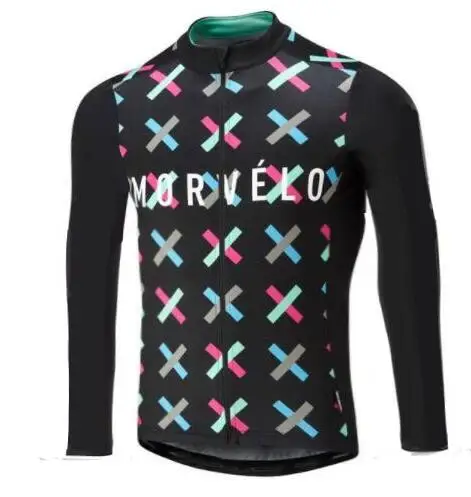 Ретро Morvelo Мужская велосипедная майка с длинным рукавом Roap Ciclismo Одежда для велоспорта - Цвет: 10