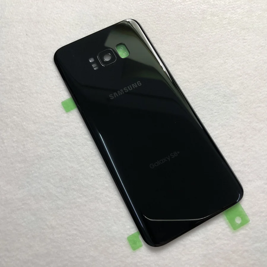 Задняя крышка телефона для Samsung Galaxy S8 Plus G950 G955F батарея задняя крышка стеклянная дверь Корпус задняя камера объектив S8