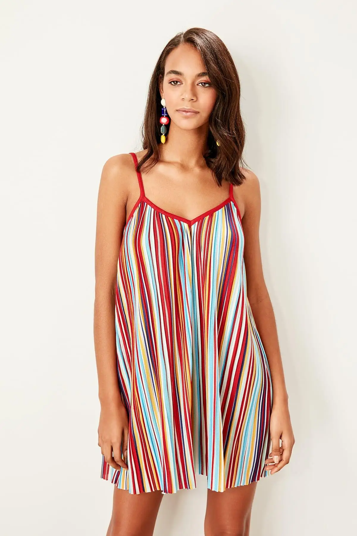 Trendyol Multicolour Stripe Beach Dress TBESS19EL0022 | Женская одежда