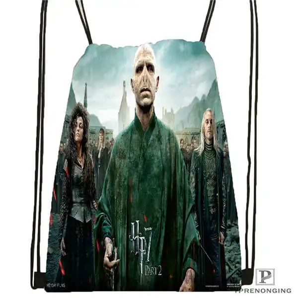 Изготовленный На Заказ harry_potter_artwork_@ 1 походная сумка на шнурке милый рюкзак для детей(черная спинка) 31x40 см#2018611-24