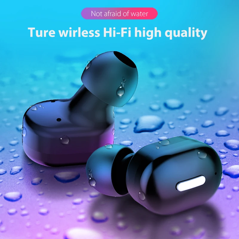 ANNES Mini TWS V5.0 Bluetooth наушники 3D настоящие беспроводные стерео с микрофоном