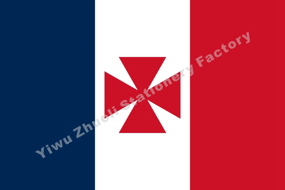 

France Uvea 1860 Flag 150X90cm (3x5FT) 120g 100D Office/Activity/parade/Festival/world cup/Home Decoration