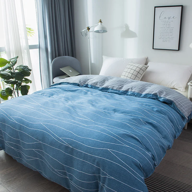 1 шт. Комплект постельного белья с пододеяльником и на молнии 160 х21 0 см/180 х22 см/200